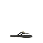 Black Rubber Strap-On Sandals
