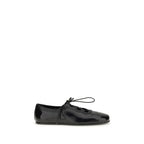 Black Calf Leather Bos Taurus Ballet Flats