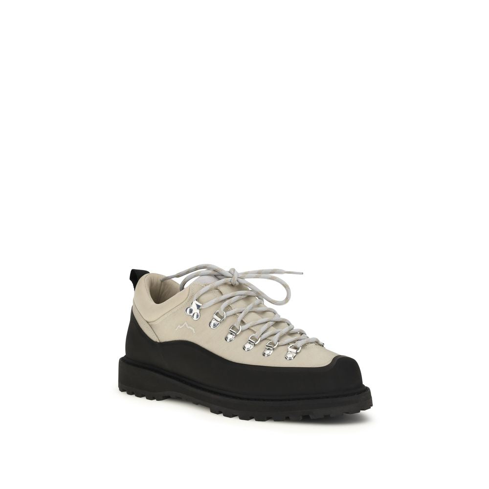 Beige Polyester Ankle Boots