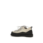 Beige Polyester Ankle Boots