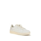 White Calf Leather Bos Taurus Low Top Sneakers