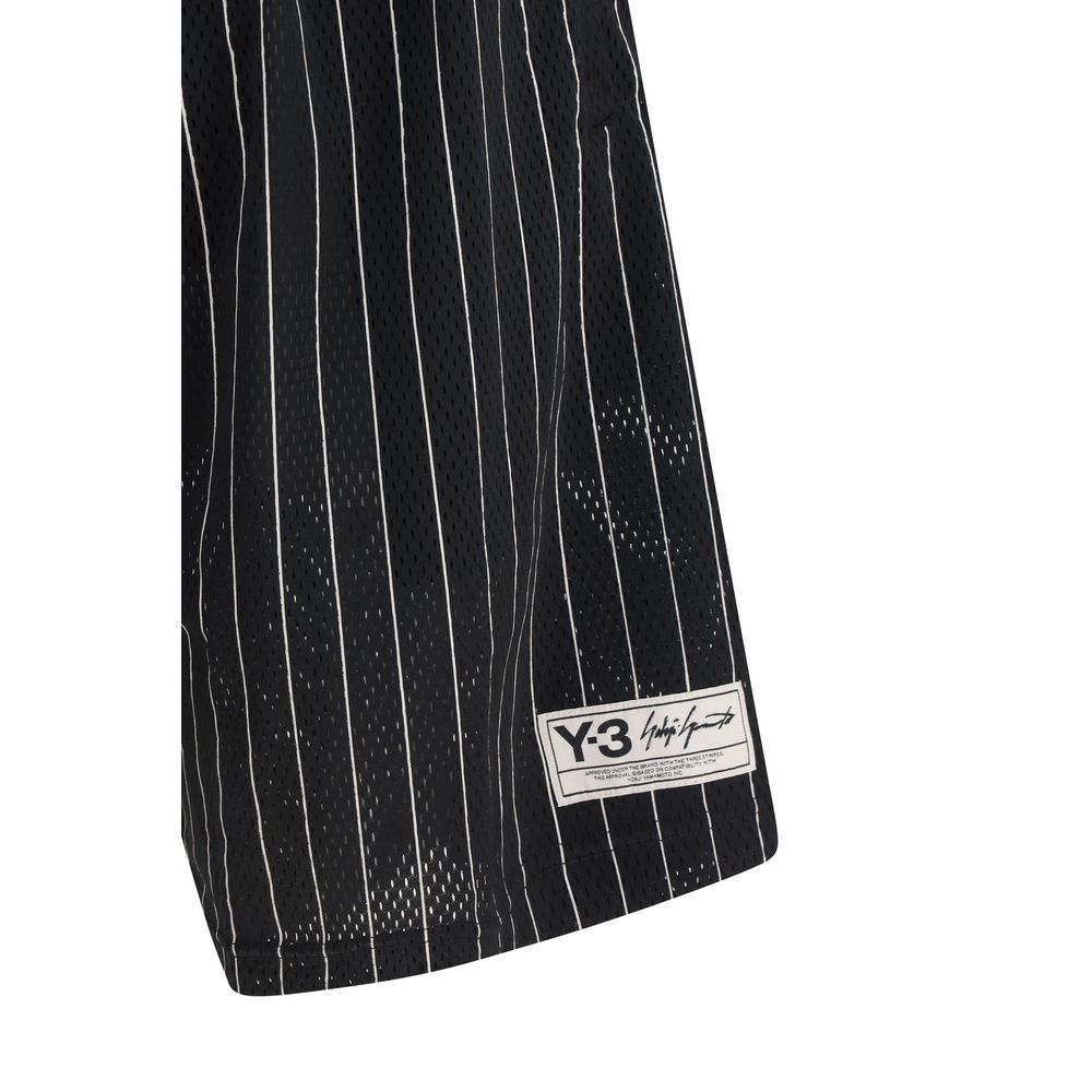Black Polyester Bermuda Shorts