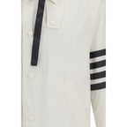 White Polyamide Sweatshirt