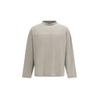 Gray Cotton Long Sleeve T-Shirt
