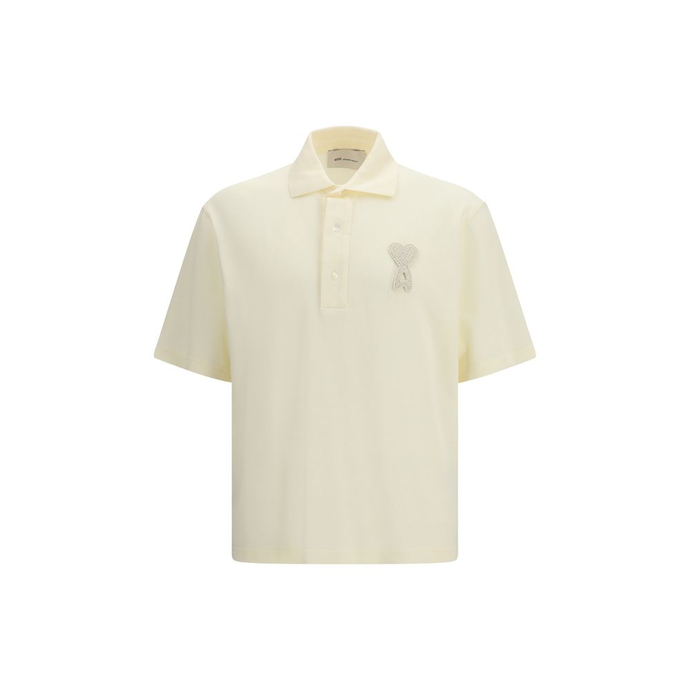 Beige Cotton Polo Shirt
