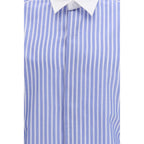 Blue Cotton Dress Shirt