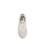 White Calf Leather Bos Taurus Low Top Sneakers