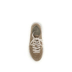 Beige Calf Leather Bos Taurus Low Top Sneakers