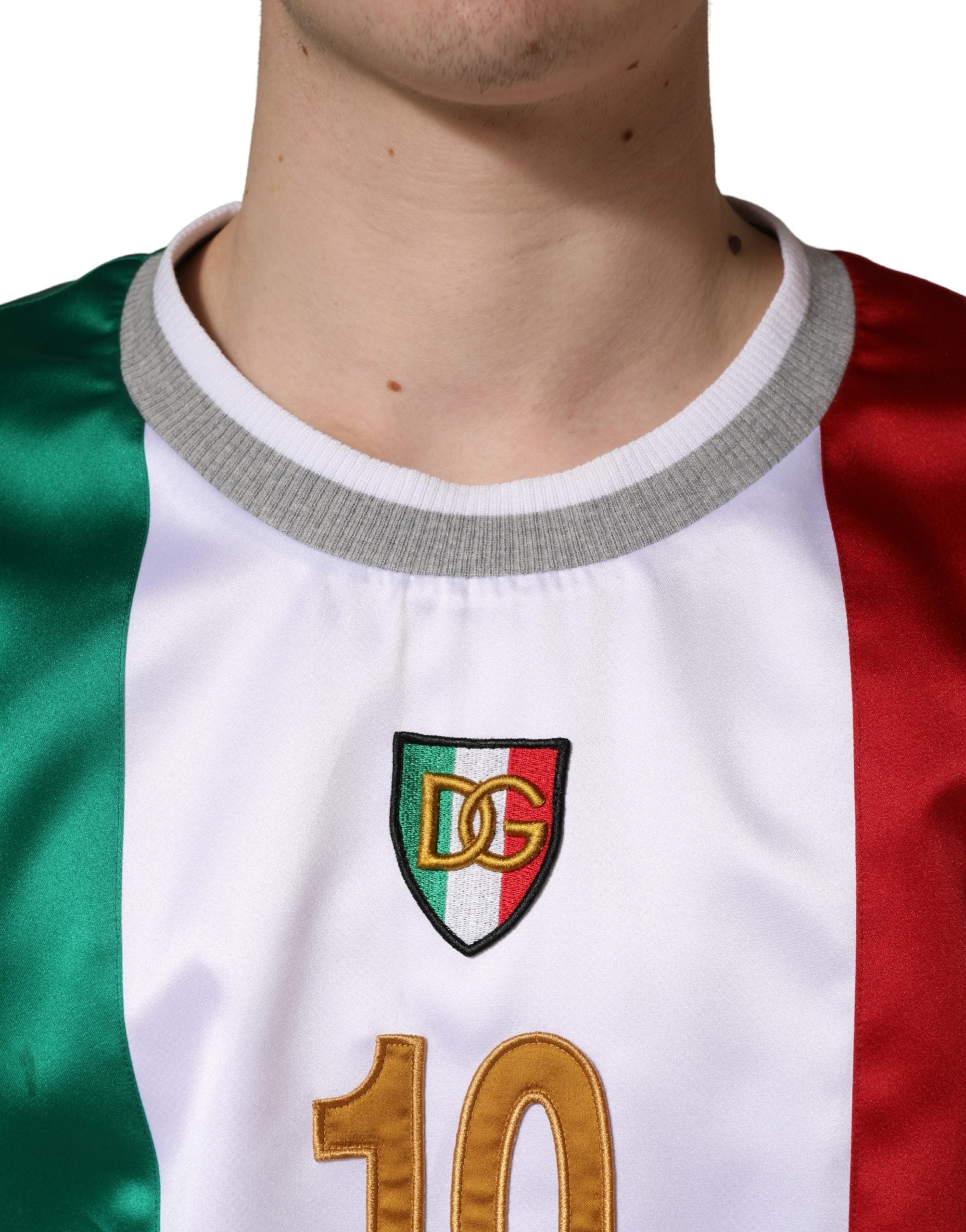 Multicolor Italia DG Logo Satin Tank T-shirt