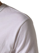 White DG Cherries Cotton Crew Neck  T-shirt