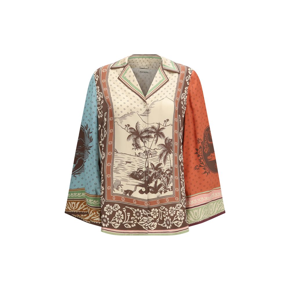 Multicolor Silk Pattern Shirt