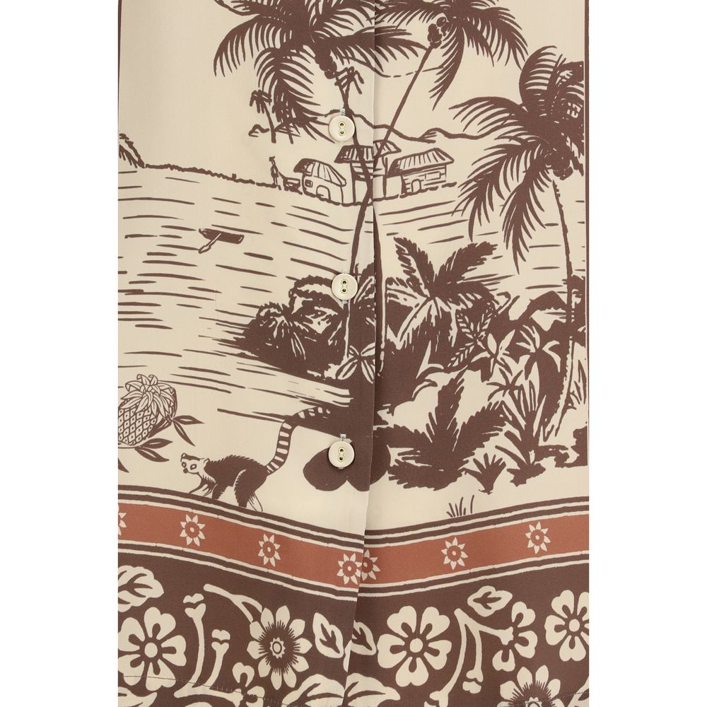 Multicolor Silk Pattern Shirt