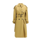Beige Polyester Trench Coat