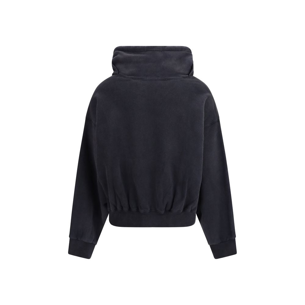 Black Cotton Sweatshirt