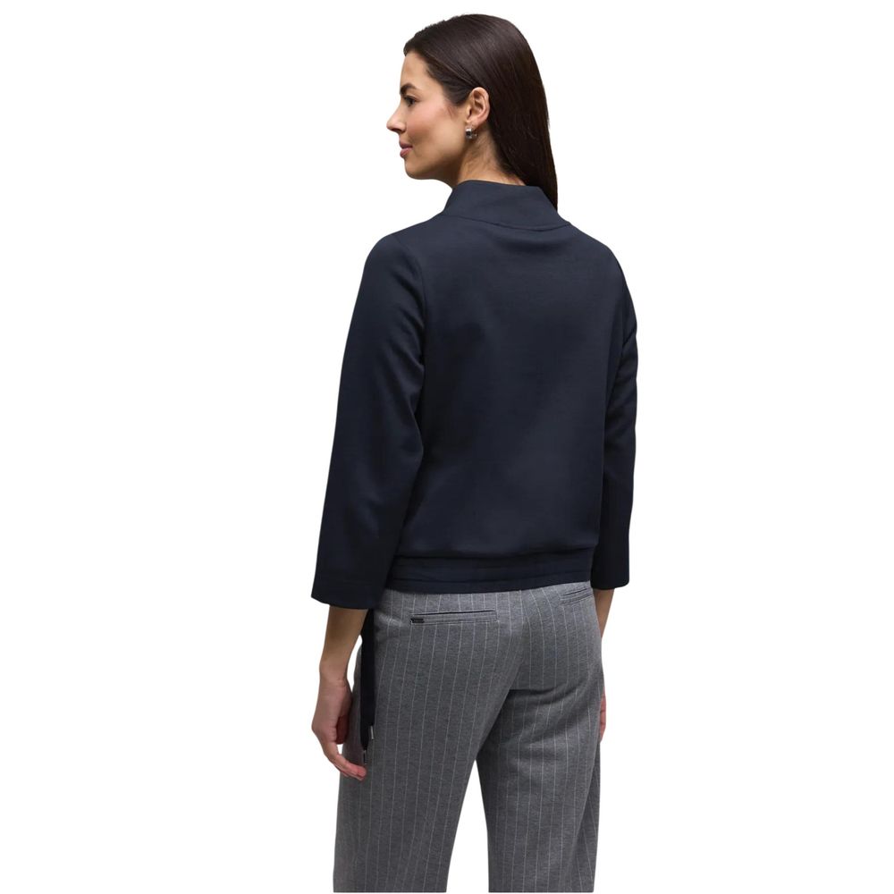 Blue Polyester Sweatshirt