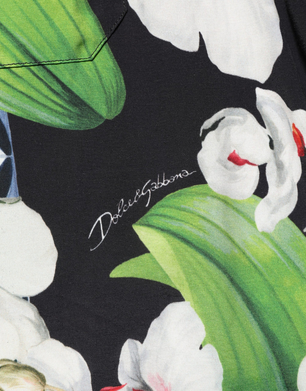 Multicolor Tropical Orchid Print Men Shirt