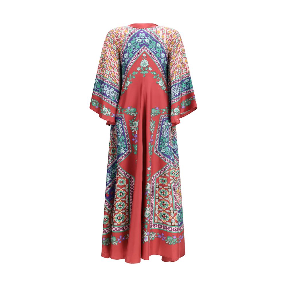 Multicolor Silk Casual Dress