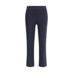 Blue Polyamide Casual Pants