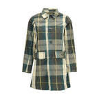 Bicolor Polyester Trench Coat