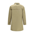Bicolor Polyester Trench Coat
