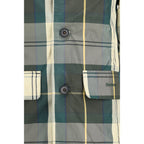 Bicolor Polyester Trench Coat