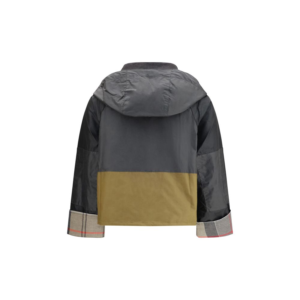 Black Cotton Full-Length Jacket