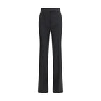 Black Fleece Wool Dress Pants
