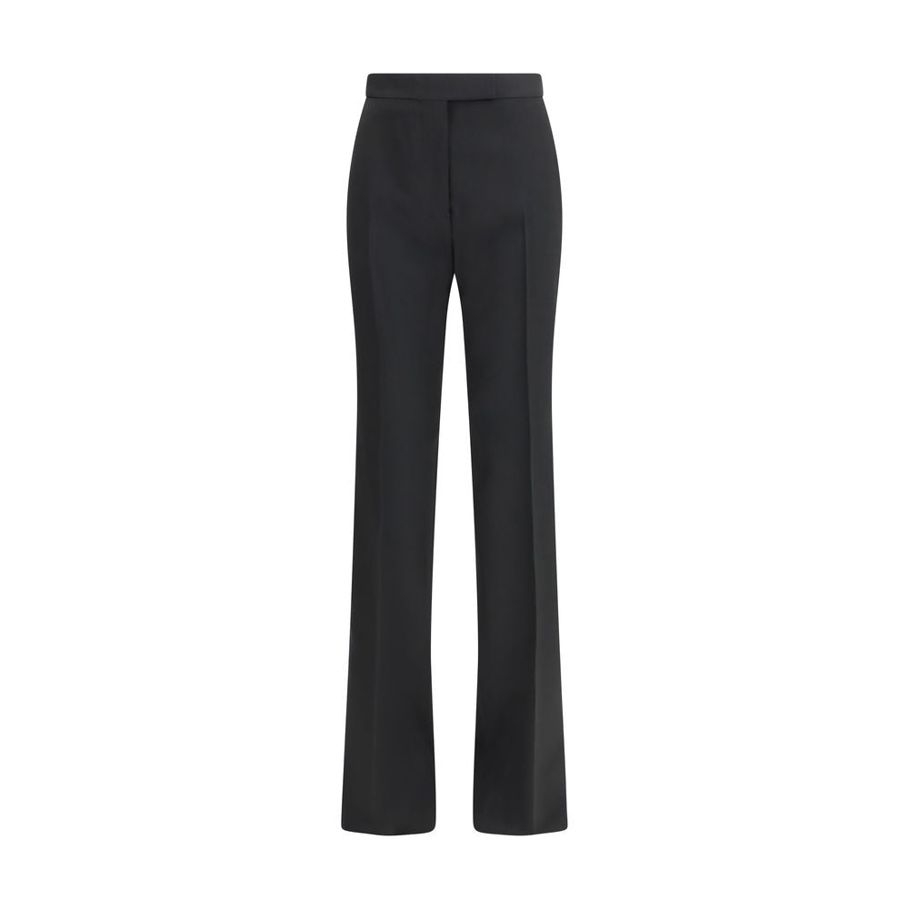 Black Fleece Wool Dress Pants