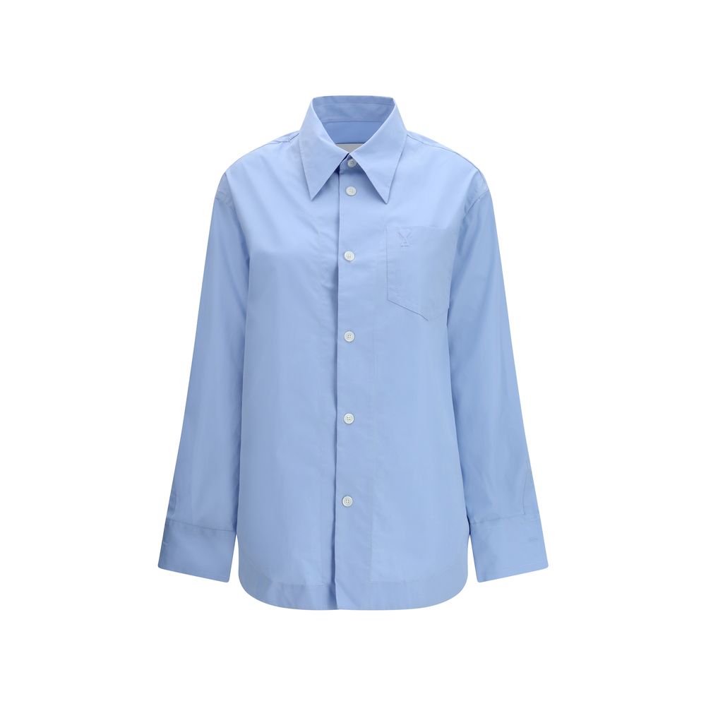 Blue Cotton Dress Shirt