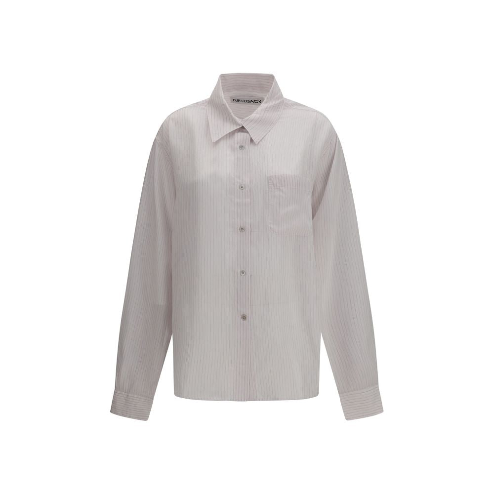 White Copper Dress Shirt