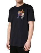 Black #DGFAMILY Patch Men Crew Neck T-shirt