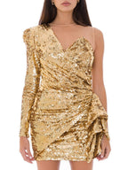 Bicolor Polyamide Short Dress