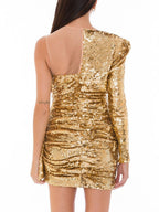 Bicolor Polyamide Short Dress