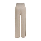 Beige Cashmere Casual Pants