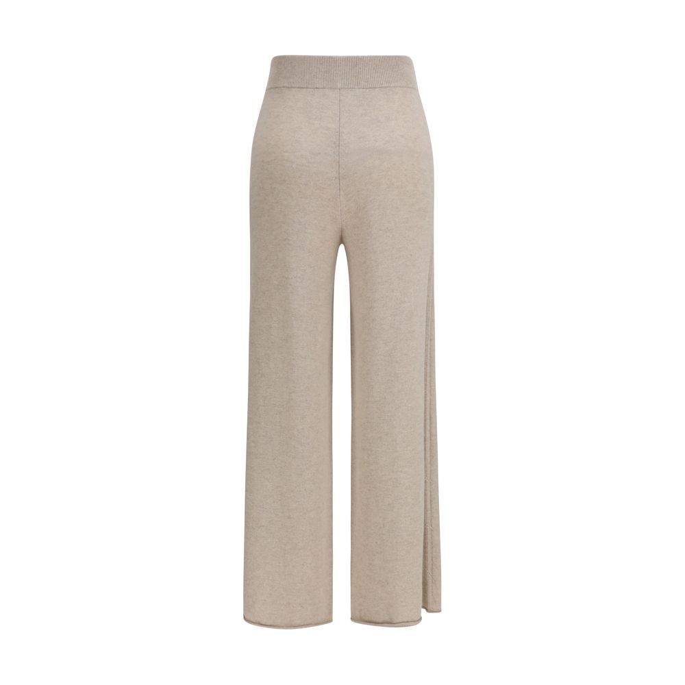 Beige Cashmere Casual Pants