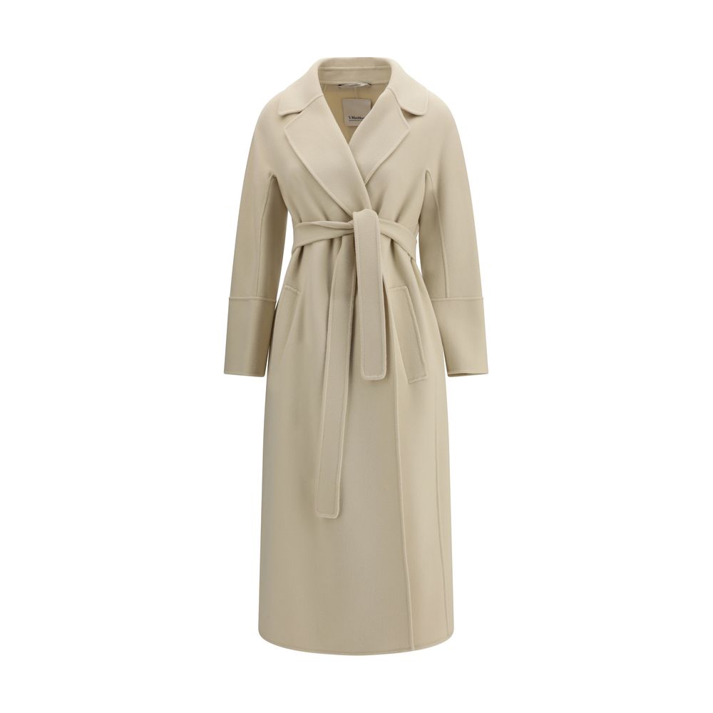 Beige Fleece Wool Coat