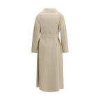 Beige Fleece Wool Coat