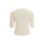 Beige Viscose T-Shirt