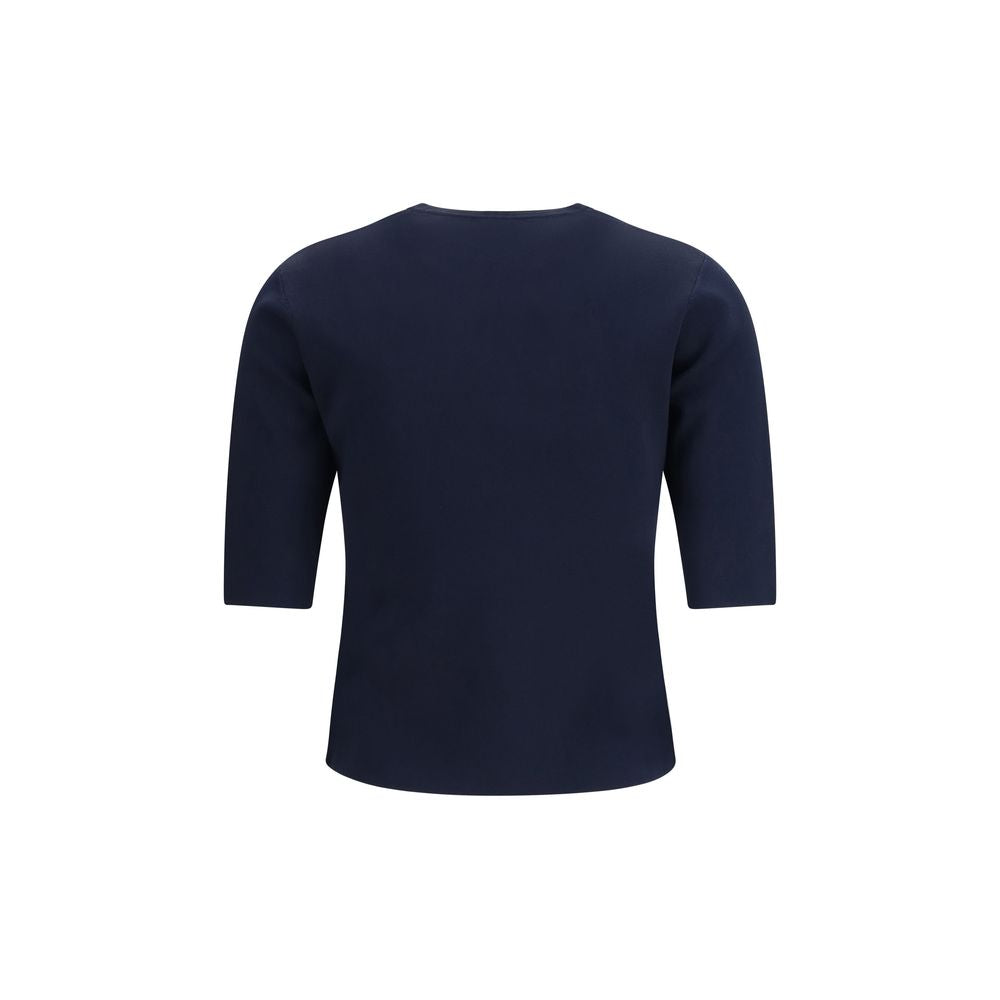 Blue Viscose T-Shirt