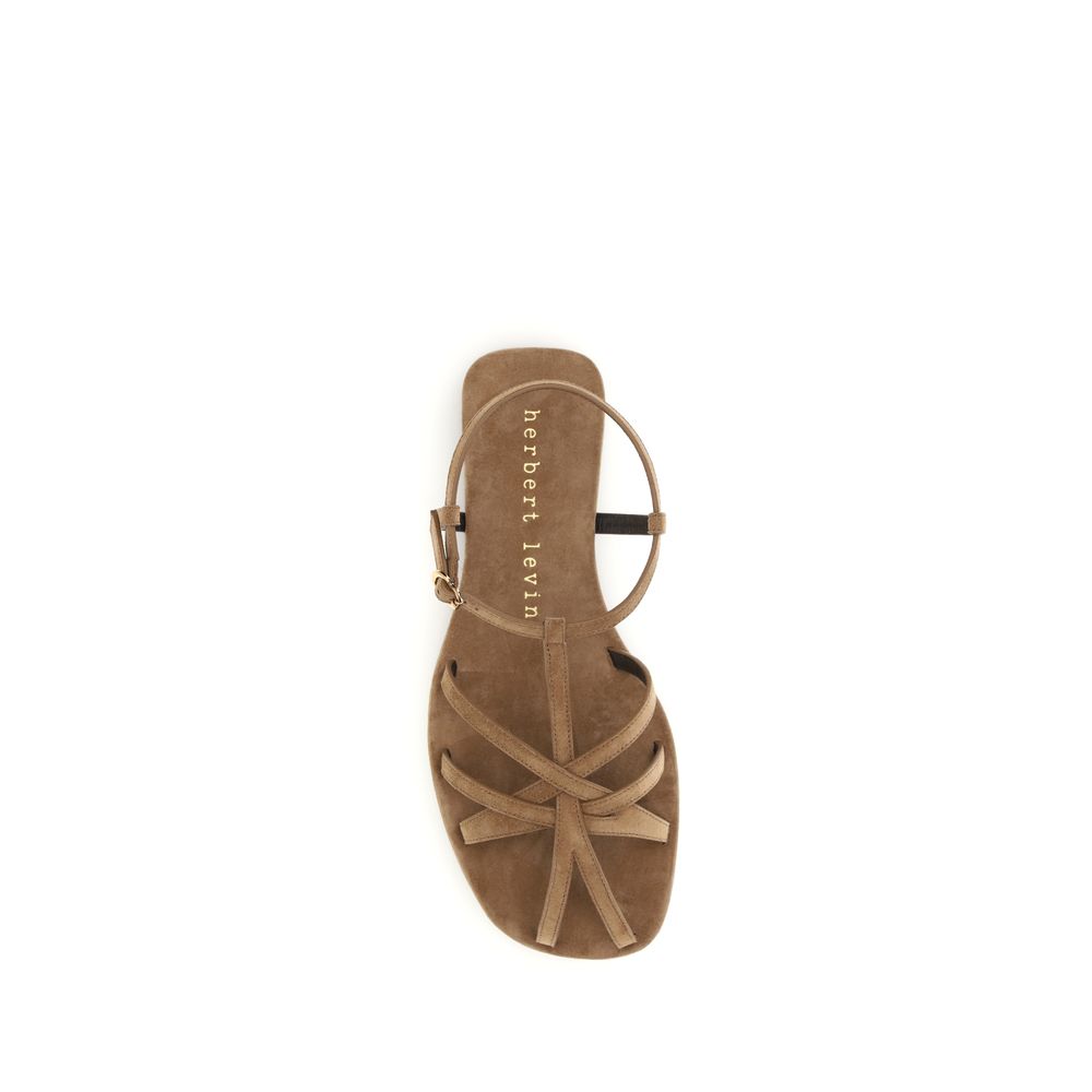 Brown Calf Leather Bos Taurus Sandals