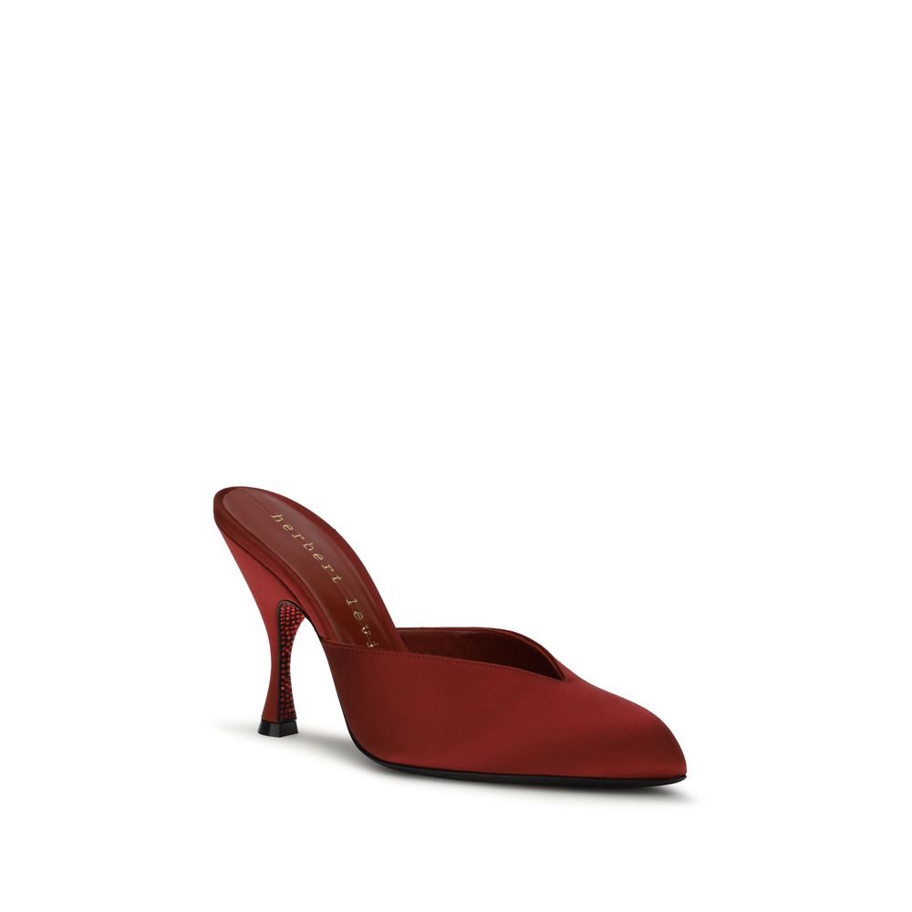 Multicolor Silk Mules