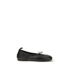 Black Calf Leather Bos Taurus Ballet Flats