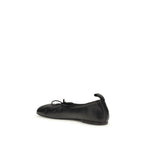 Black Calf Leather Bos Taurus Ballet Flats
