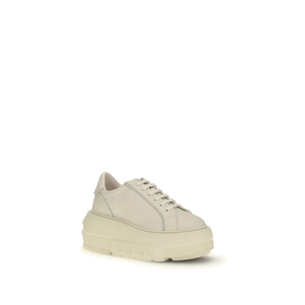 White Rubber Chunky Sneakers
