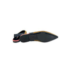 Beige Leather Women Ballet Flat