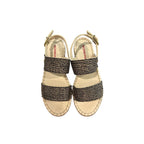 Beige Textile Women Sandal
