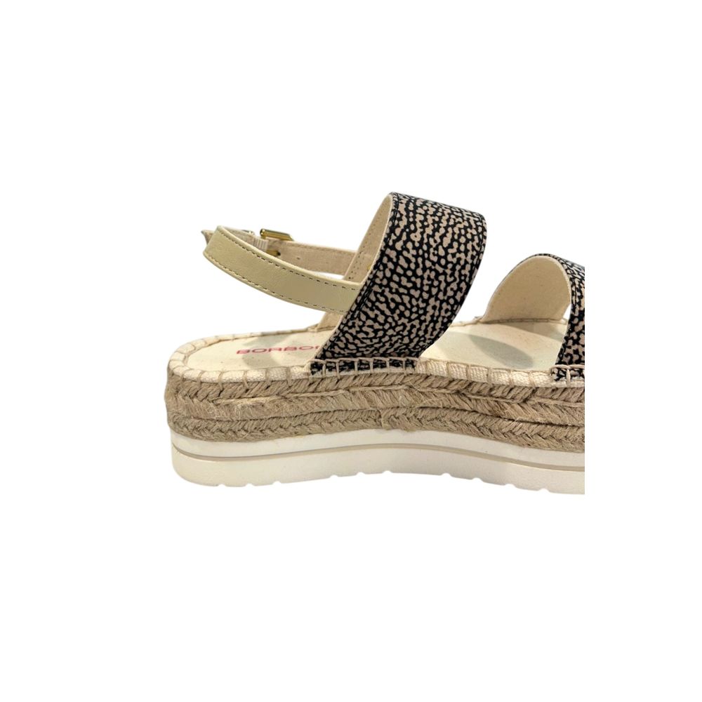 Beige Textile Women Sandal
