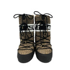 Beige Textile Women Boot