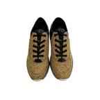 Beige Leather Women Sneaker
