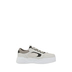 White Calf Leather Bos Taurus Low Top Sneakers